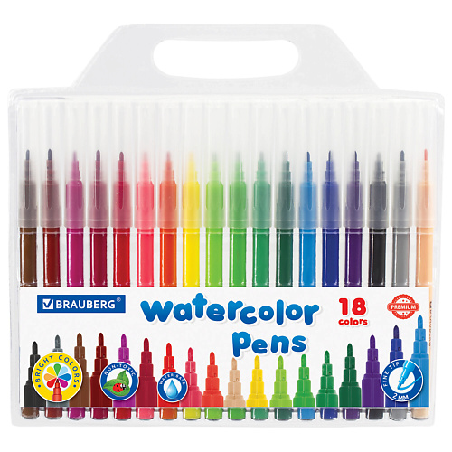 Набор фломастеров BRAUBERG Фломастеры ЛЕГКОСМЫВАЕМЫЕ PREMIUM
