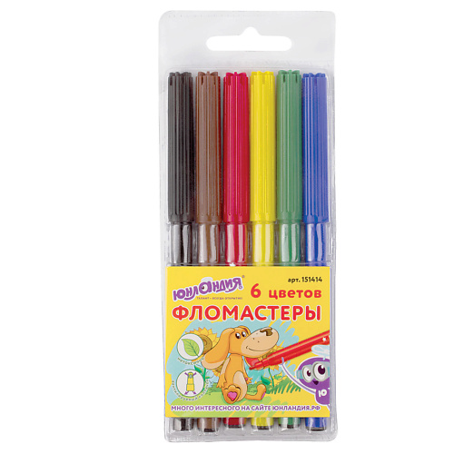 Набор фломастеров ЮНЛАНДИЯ Фломастеры Уроки рисования