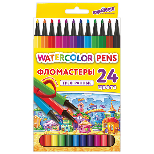 Набор фломастеров ЮНЛАНДИЯ Фломастеры Домики