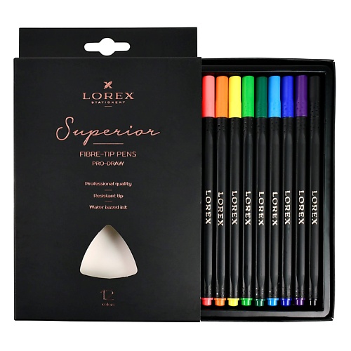 Набор фломастеров LOREX Фломастеры набор Superior 12 цветов soft-touch
