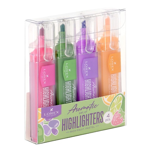 Набор маркеров LOREX Текстовыделители LOREX Aromatic