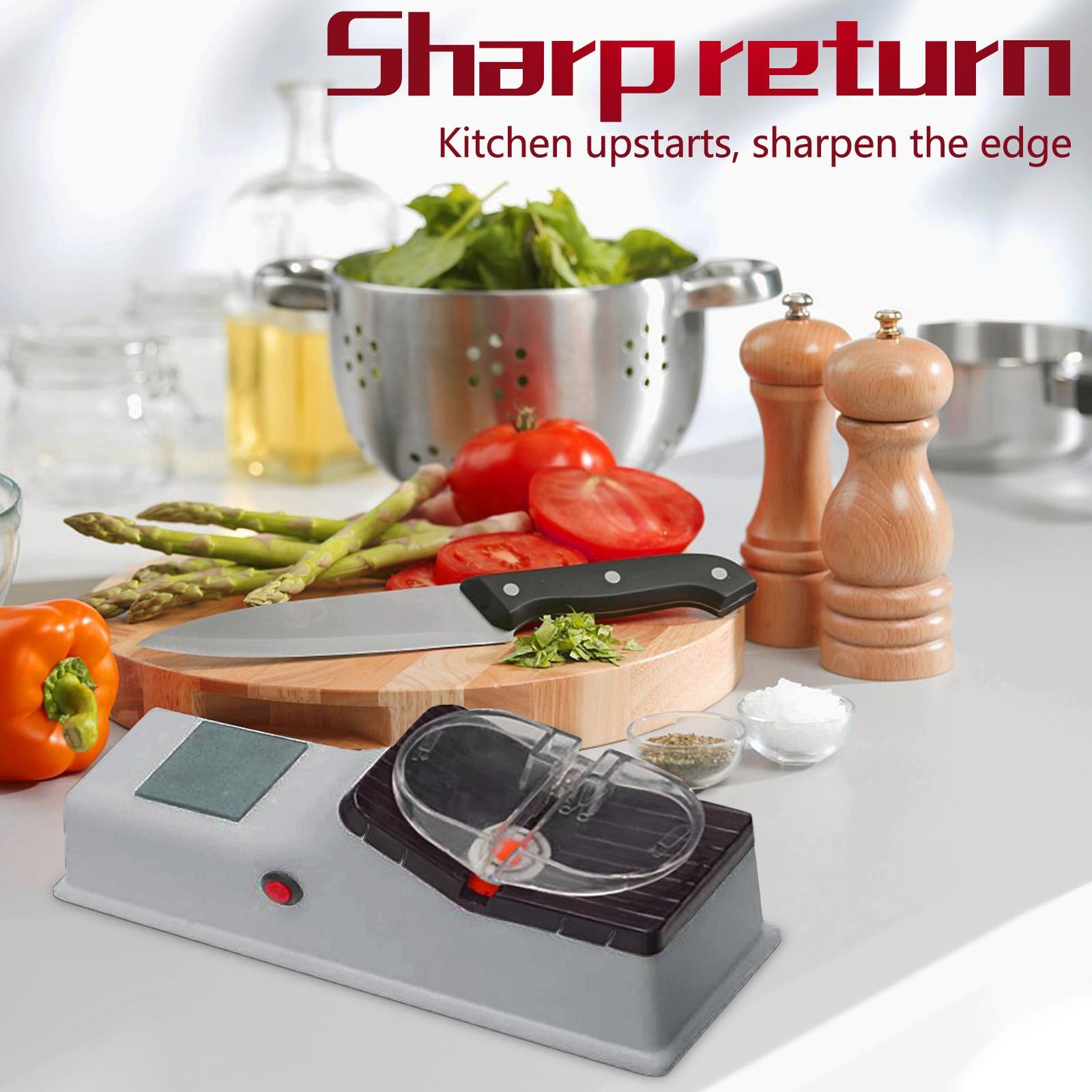 Многофункциональная точилка для кухни, двухсторонняя электрическая точилка белый