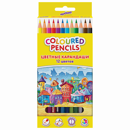 Набор карандашей ЮНЛАНДИЯ Карандаши цветные 