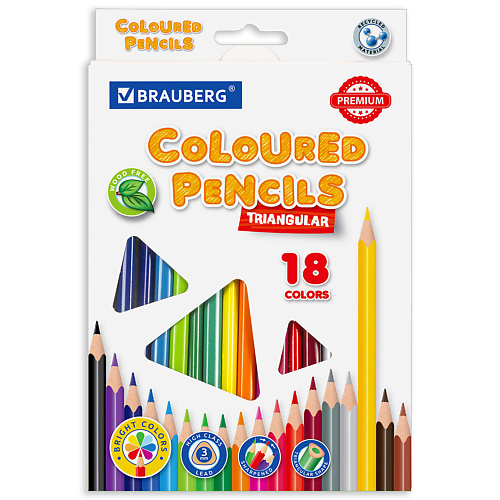 Набор карандашей BRAUBERG Карандаши цветные PREMIUM