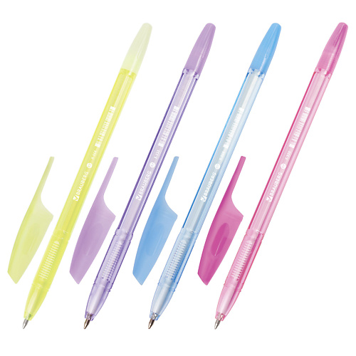 Набор ручек BRAUBERG Набор шариковых ручек X-333 Pastel, линия письма 0,35 мм