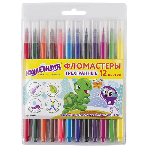 Набор фломастеров ЮНЛАНДИЯ Фломастеры Зоопарк